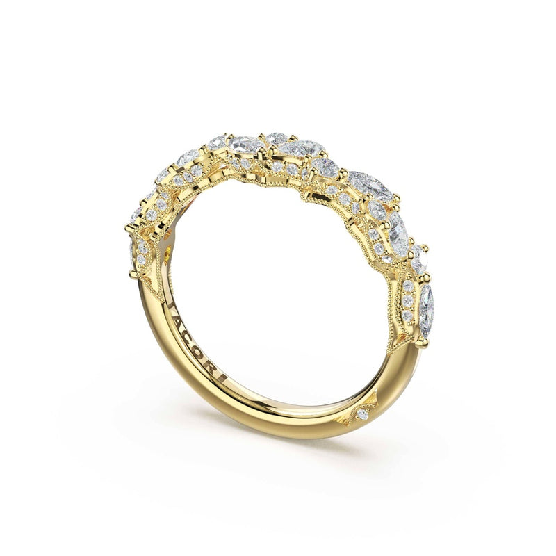 Marquise Diamond Cluster Band in 14kt Yellow Gold