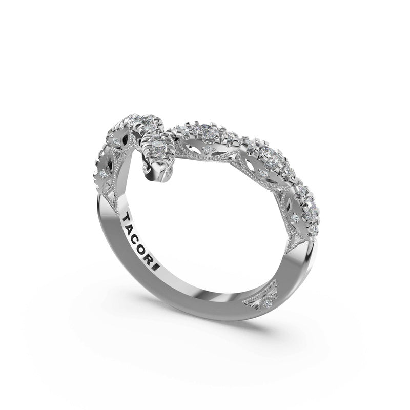 Sculpted Contour Wedding Band in 14kt Yellow Gold