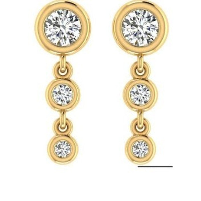 14KY 6=.44TW DROP EARRINGS