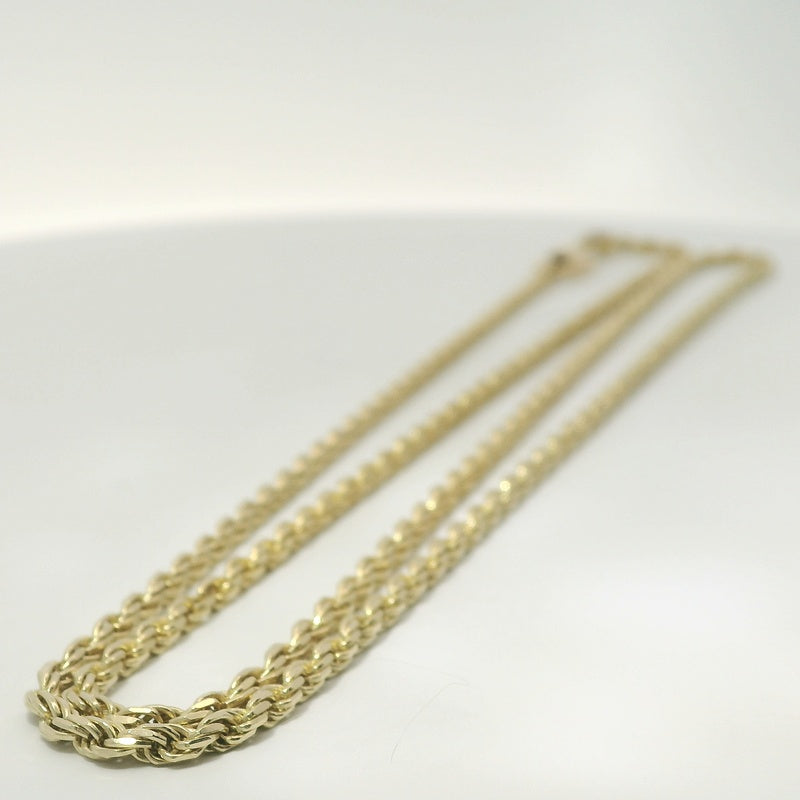 18KY 24" SOLID ROPE CHAIN