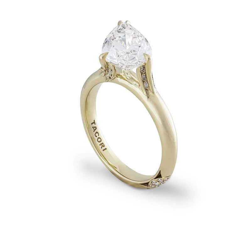 Forma Tilted Pear Solitaire Ring