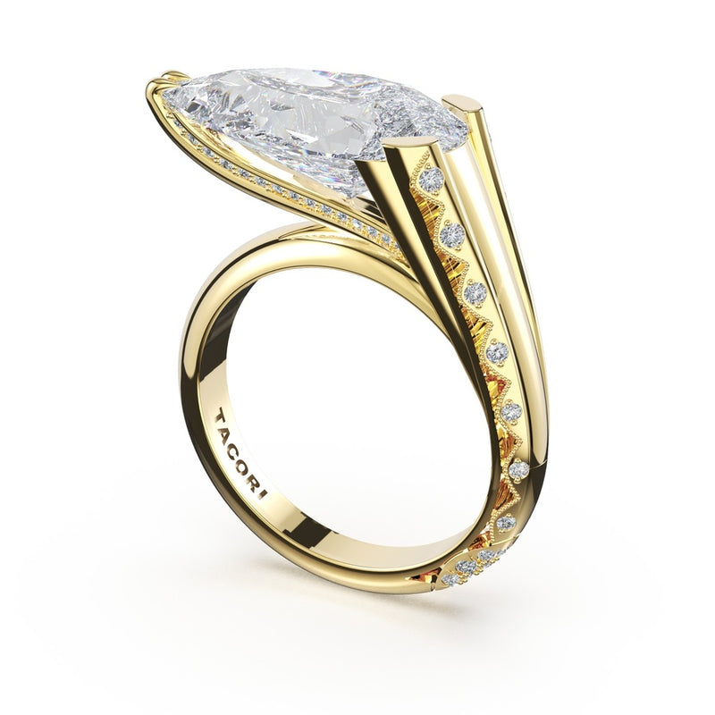 Forma Sculptural Pear Solitaire Ring