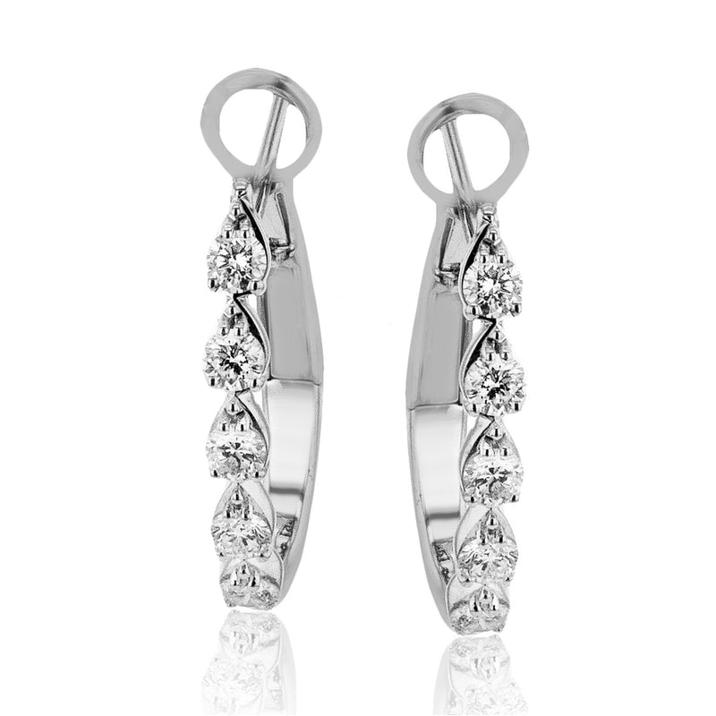 18KW 10=.48CTW EARRINGS