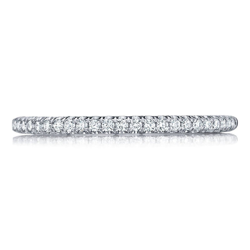French Pavé Diamond Wedding Band - 1.5mm