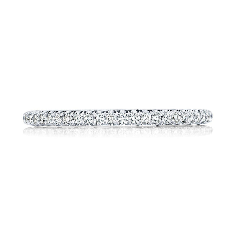French Pavé Diamond Wedding Band - 1.5mm