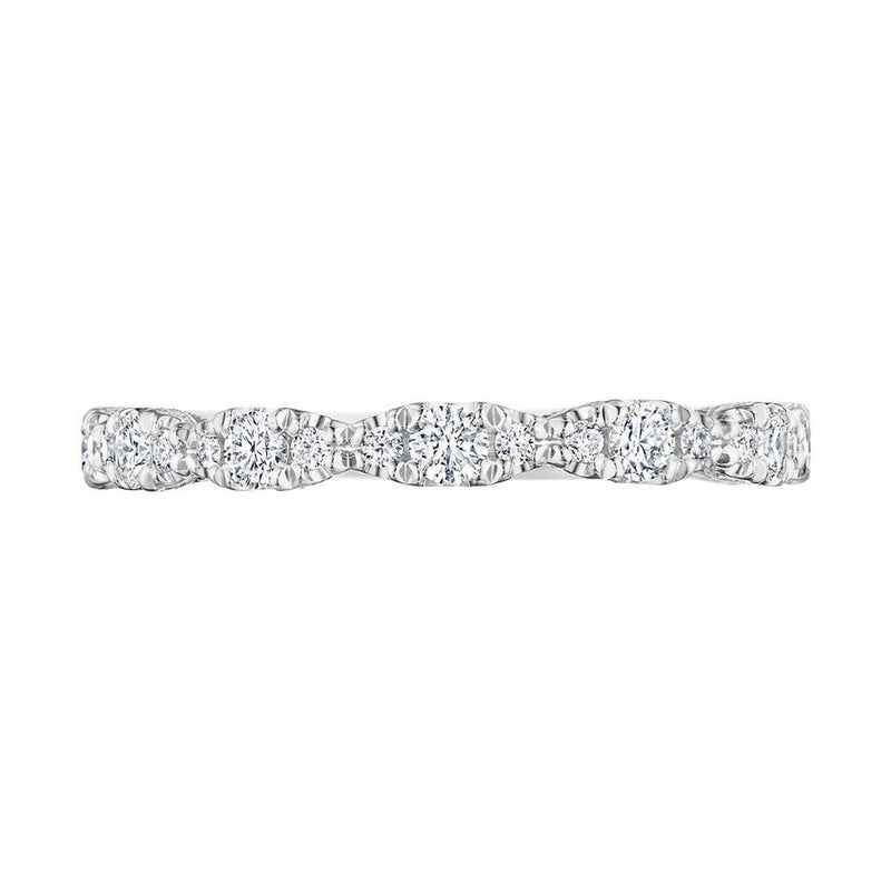Marquise Shape Design Detail Wedding Band