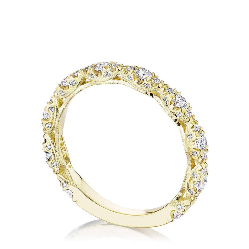 Marquise Shape Design Detail Wedding Band