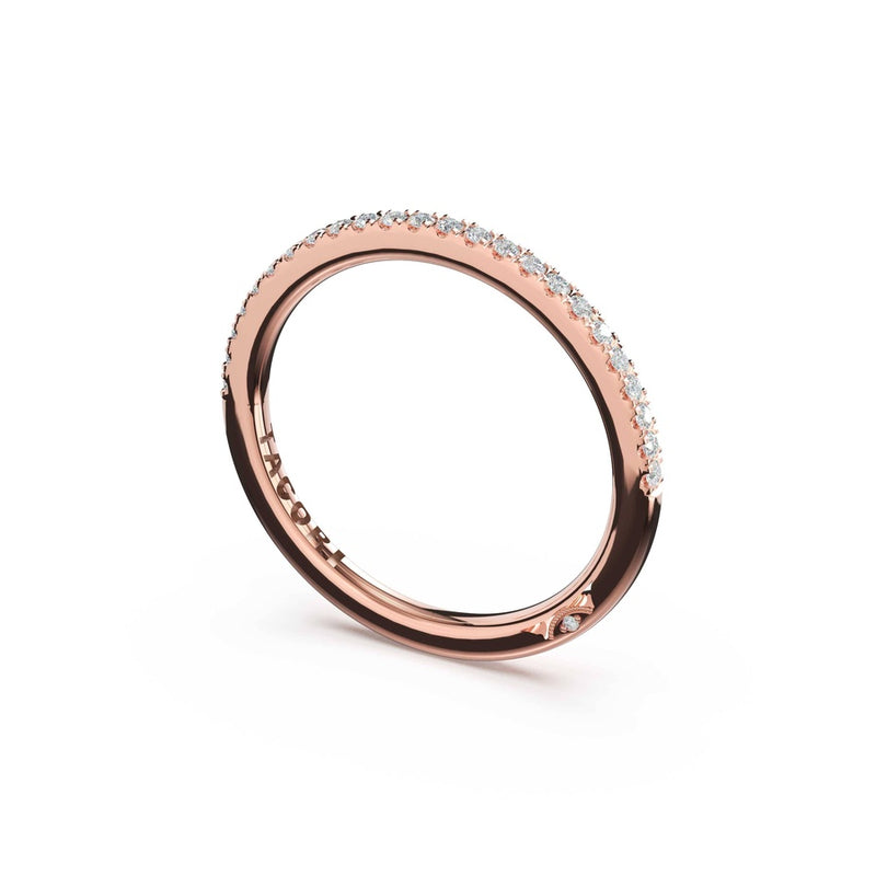 French Pavé Diamond Wedding Band - 1.5mm