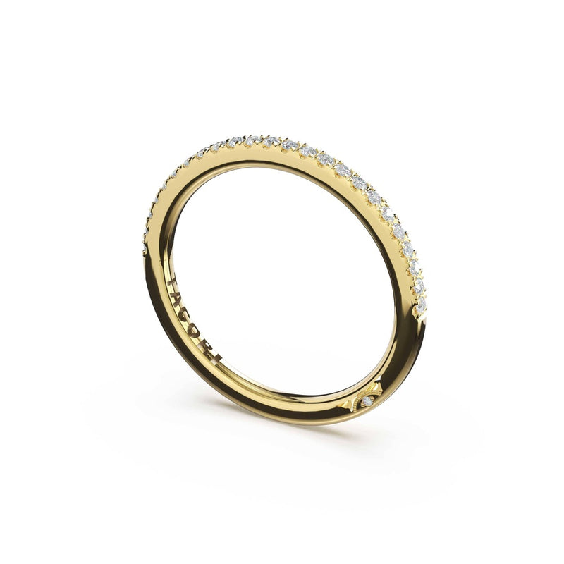 French Pavé Diamond Wedding Band - 1.5mm