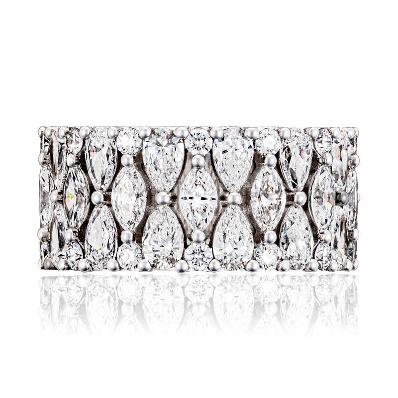 Marquise and Pear Mosaic Band