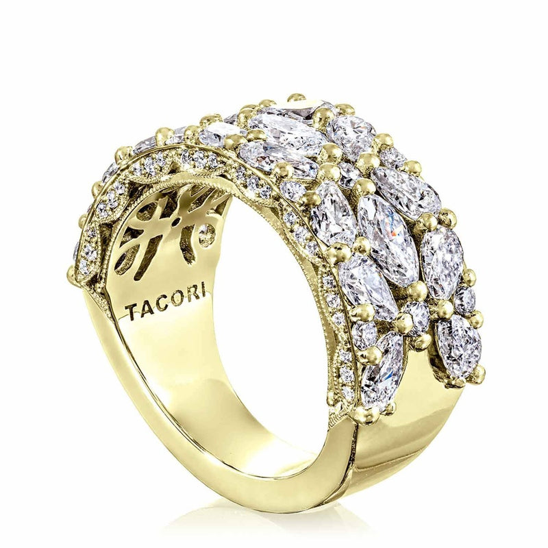 East West Marquise and Pear Mosaic Band