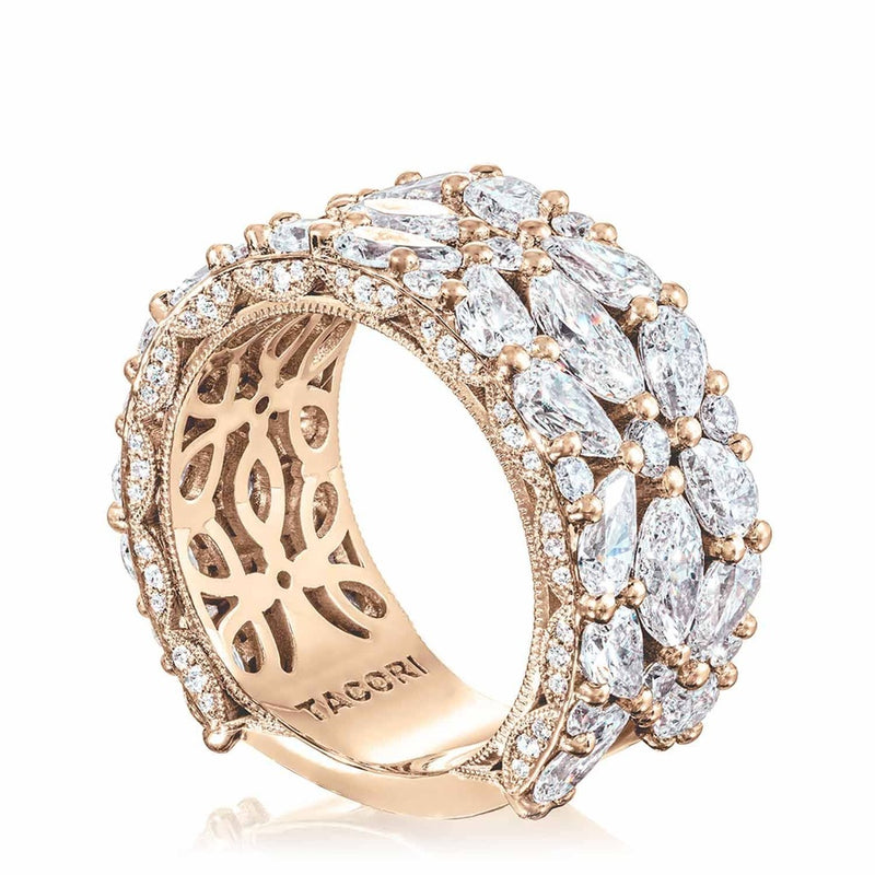 East West Marquise and Pear Mosaic Band