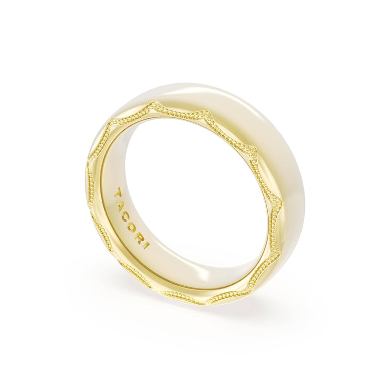 High Polish Wedding Band in 14kt Yellow Gold