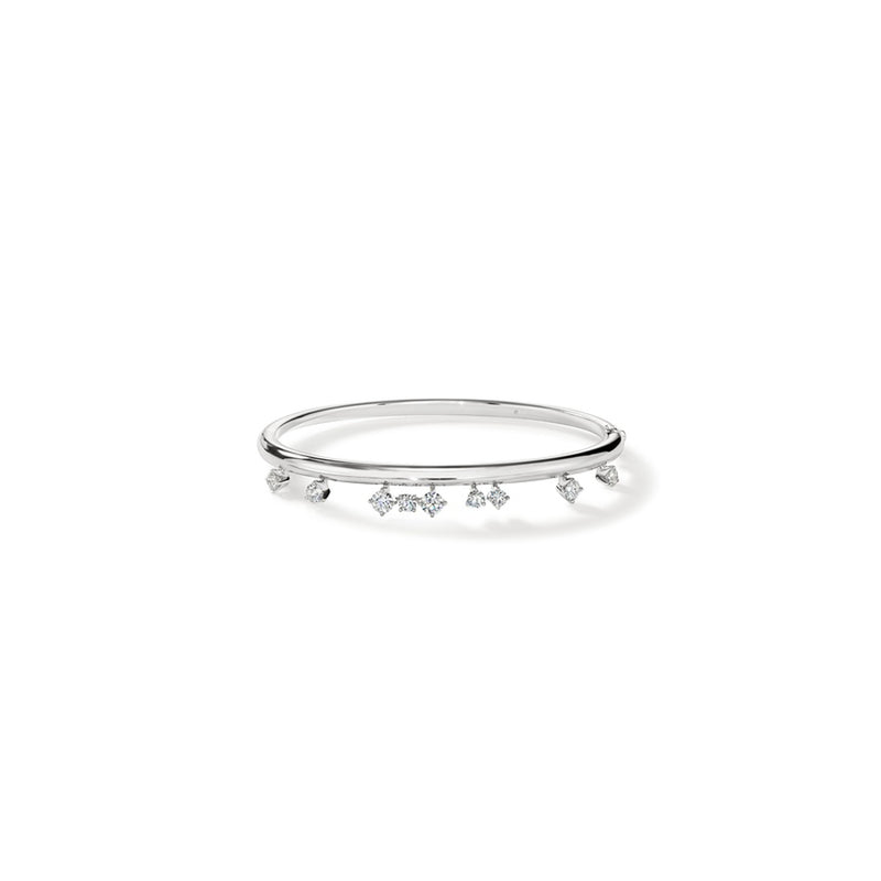 Hearts on Fire Barre Floating Diamond Bangle UU2834 : 1.00 : 5244 : 18KW : GH/VS