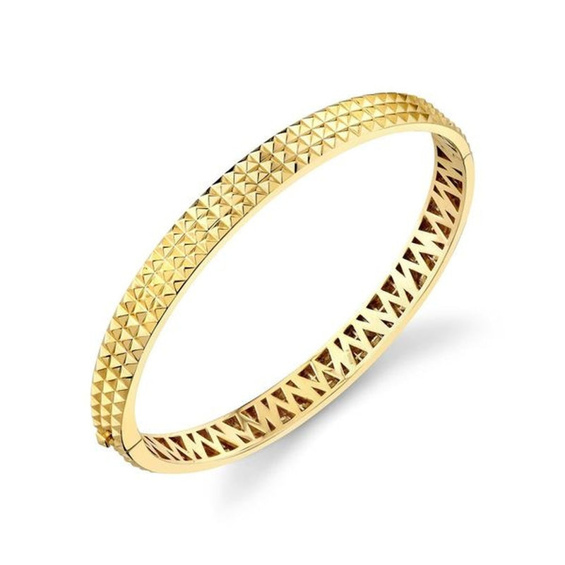 14KY OVAL BANGLE BRACELET