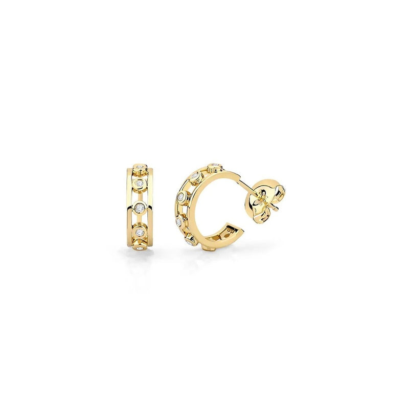 14=.11CTW SI G-H HUGGIE EARRINGS