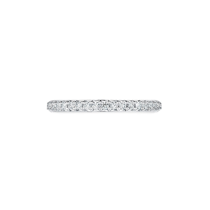 Hearts On Fire Vela French Cut Pavé Band UU2642 : 0.30 : 7.00 : PLAT : GH/VS