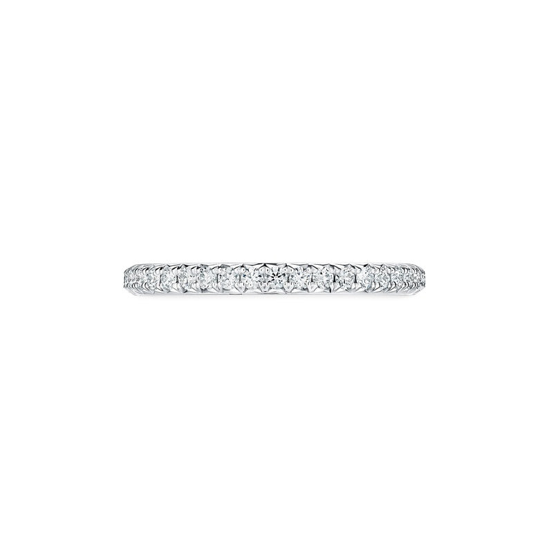 Hearts On Fire Vela French Cut Pavé Band UU2642 : 0.30 : 7.00 : PLAT : GH/VS