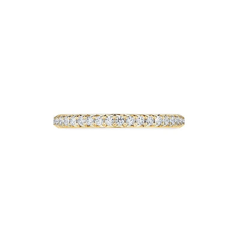Hearts On Fire Vela French Cut Pavé Band UU2642 : 0.30 : 7.00 : 18KY : GH/VS
