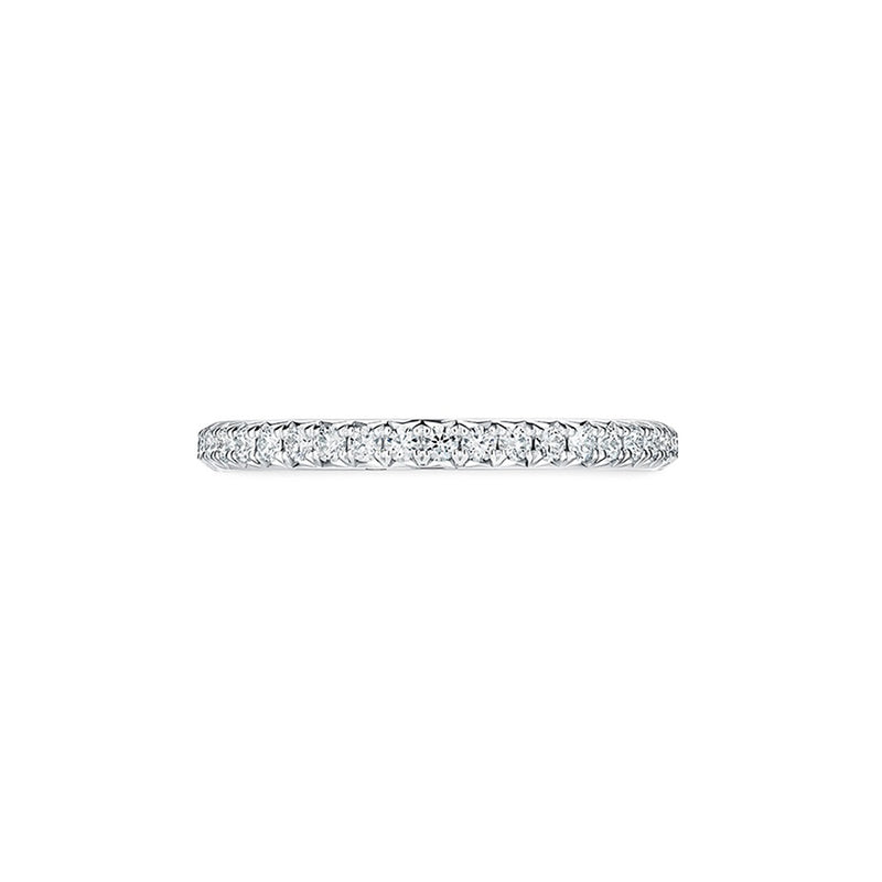 Hearts On Fire Vela French Cut Pavé Band UU2642 : 0.30 : 7.00 : 18KY : GH/VS