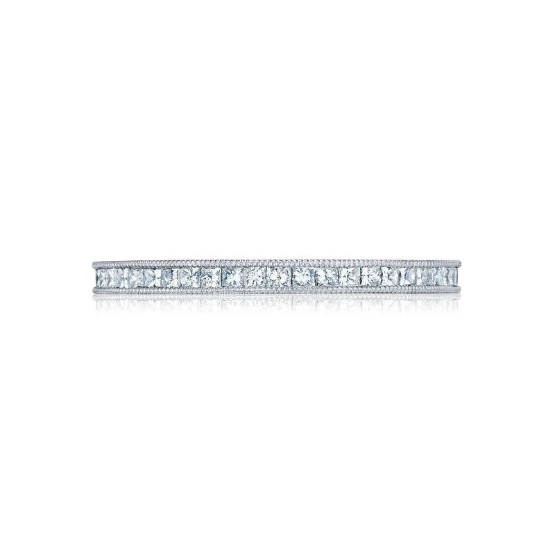 Channel Set Princess Wedding Band