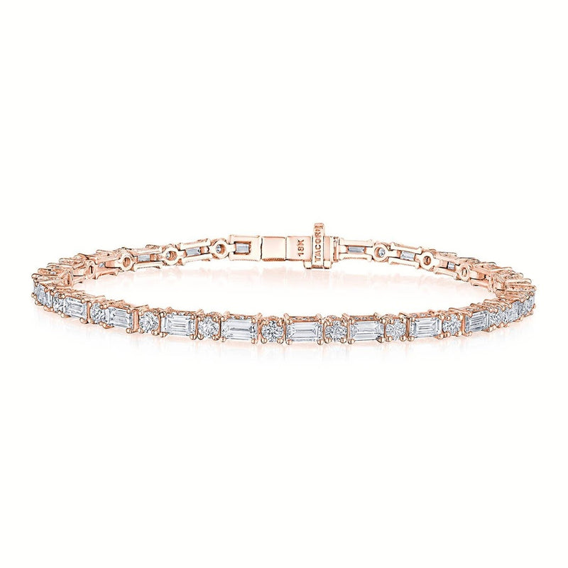 Diamond Tennis Bracelet in 14kt Rose Gold