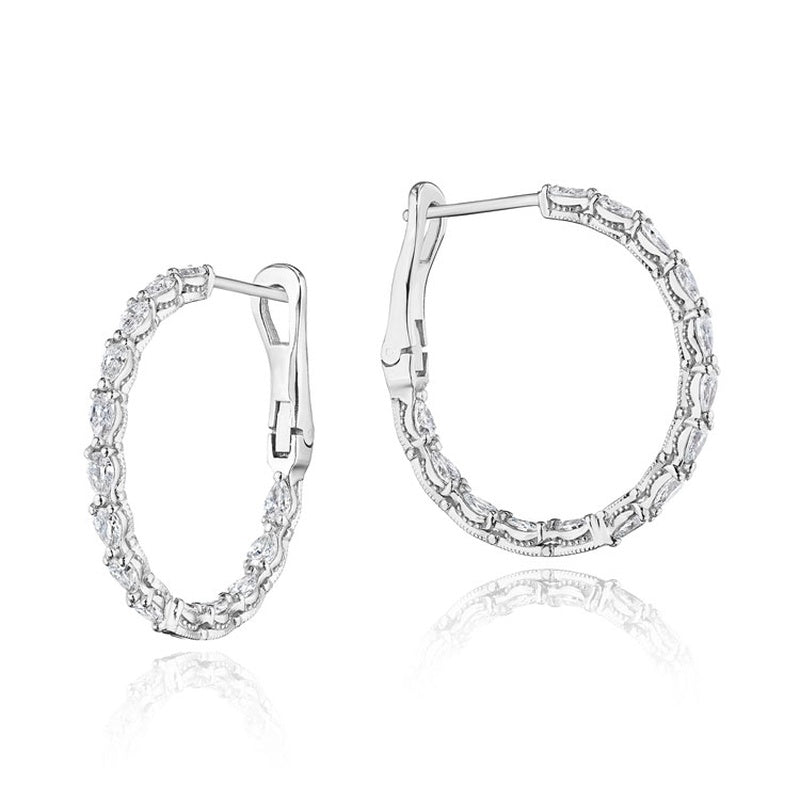 Large Hoop Earrings in 14kt Rose Gold