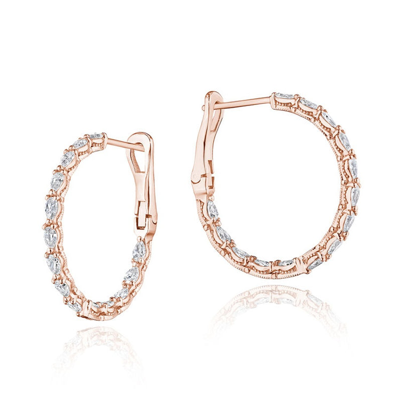 Large Hoop Earrings in 18kt Rose Gold