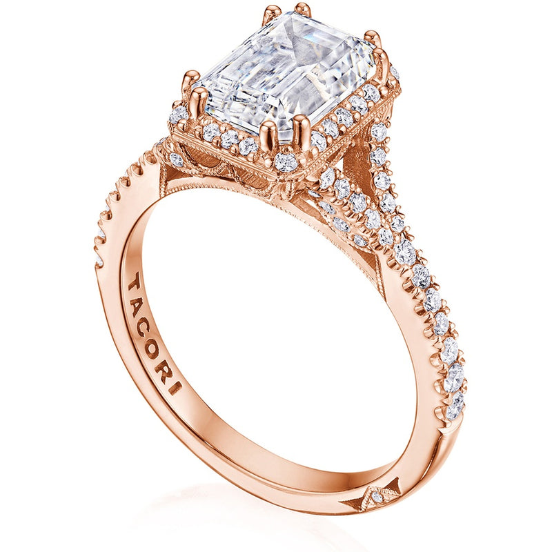 Emerald Bloom Engagement Ring