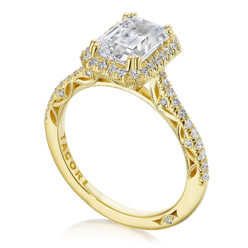 Emerald Bloom Engagement Ring
