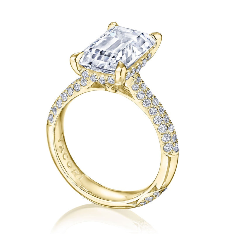 Emerald Solitaire Engagement Ring