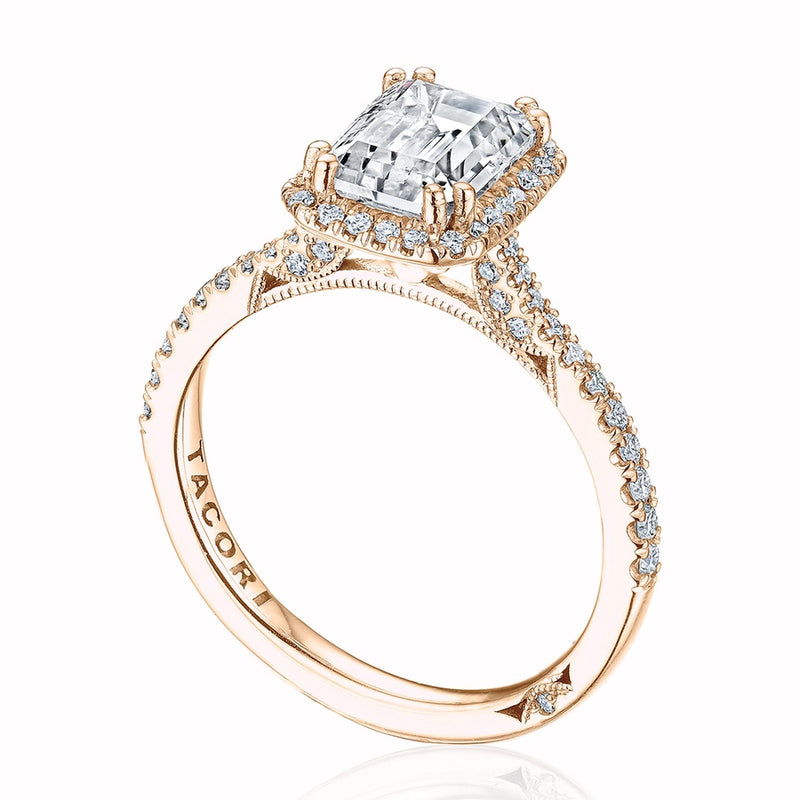Emerald Bloom Engagement Ring