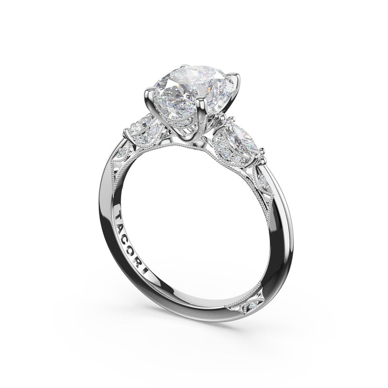 Oval 3-Stone Engagement Ring