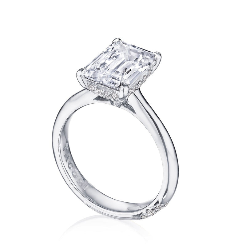 Emerald Solitaire Engagement Ring