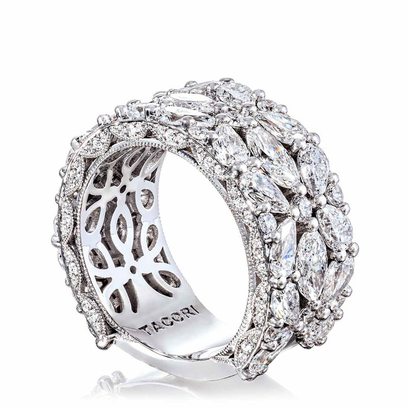 East West Marquise and Pear Mosaic Band