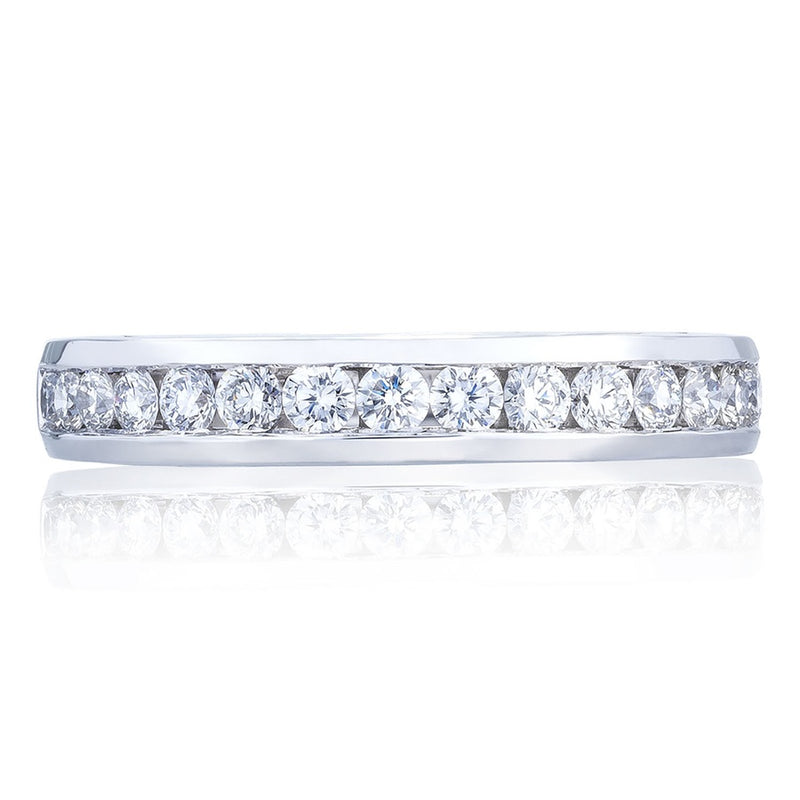 Channel Set Wedding Band