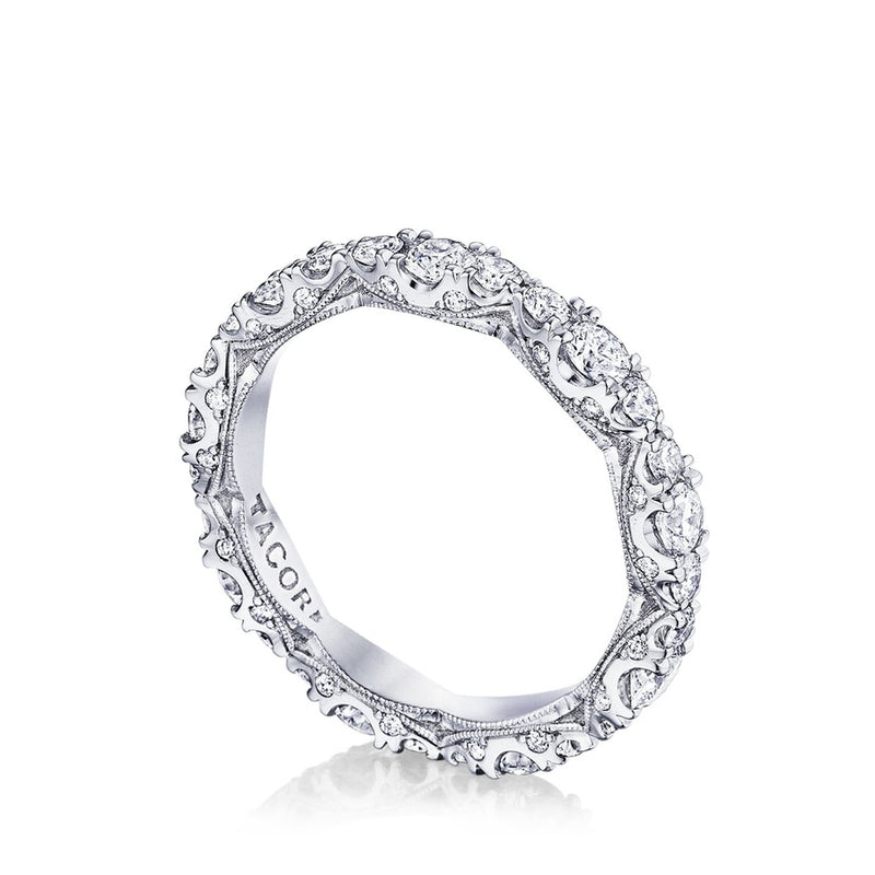 Marquise Shape Design Detail Wedding Band