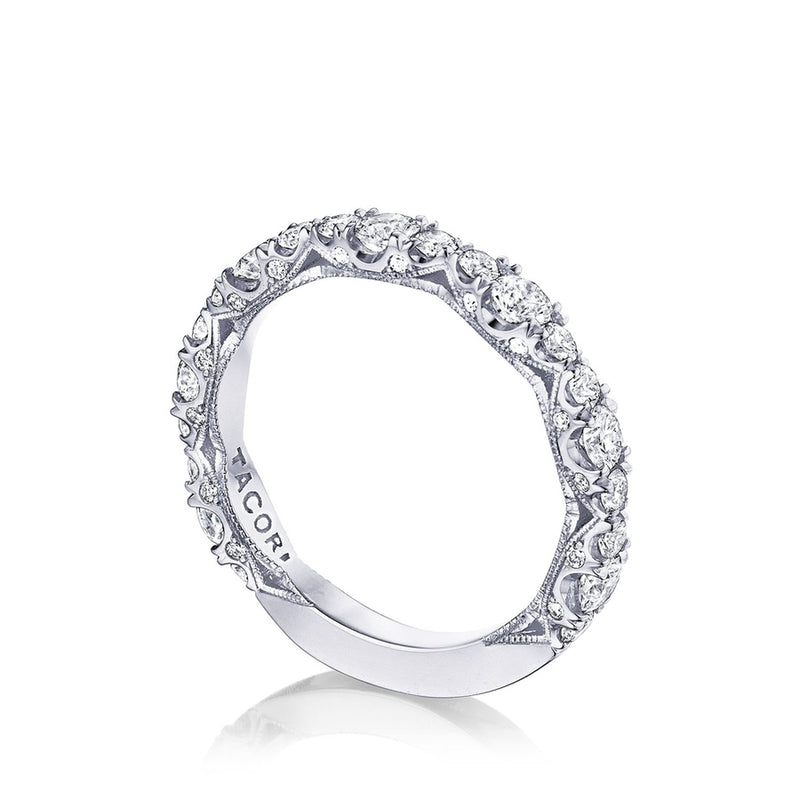 Marquise Shape Design Detail Wedding Band