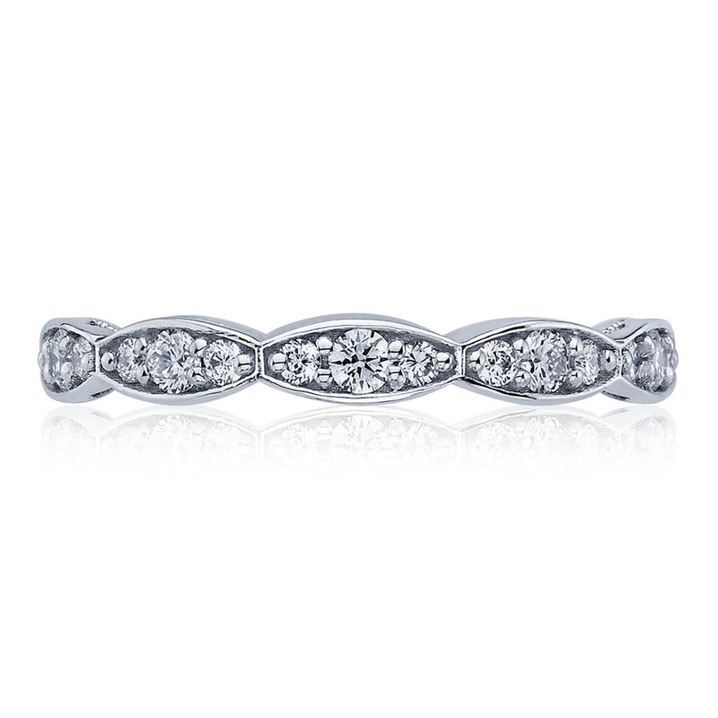 Marquise Design Wedding Band - 2.5mm
