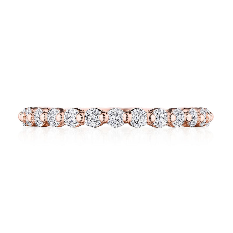 Round Diamond Wedding Band, 2mm