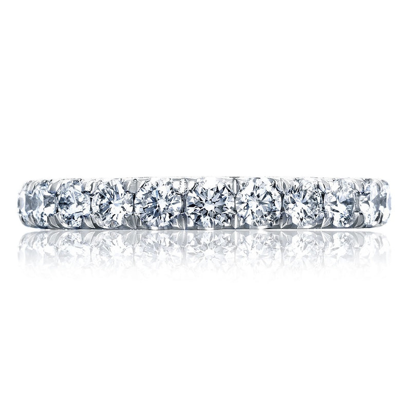 French Pavé Diamond Wedding Band