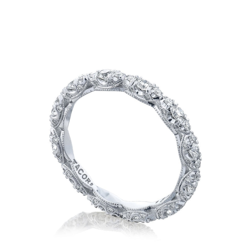 Marquise Shape Design Detail Wedding Band