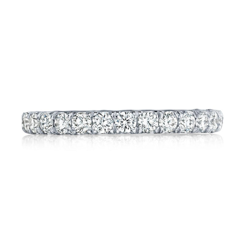 French Pavé Diamond Wedding Band - 2.5mm