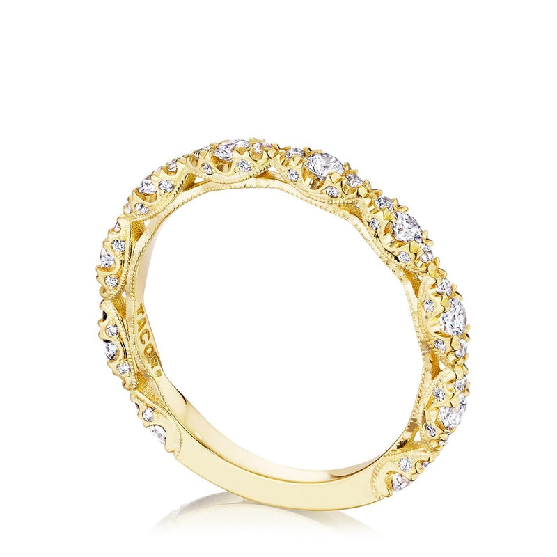 Marquise Shape Design Detail Wedding Band