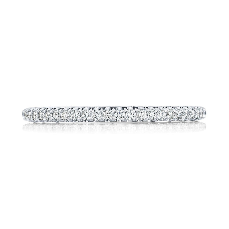 French Pavé Diamond Wedding Band - 1.5mm