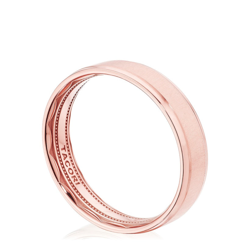 Classic Bevel Edge in Satin Finish Wedding Band