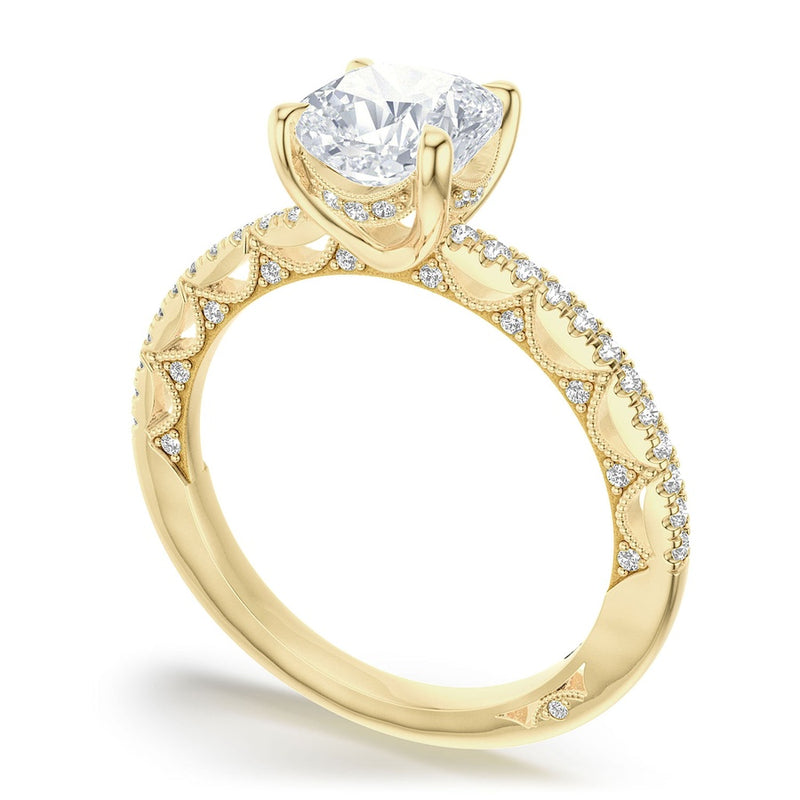 Cushion Solitaire Engagement Ring