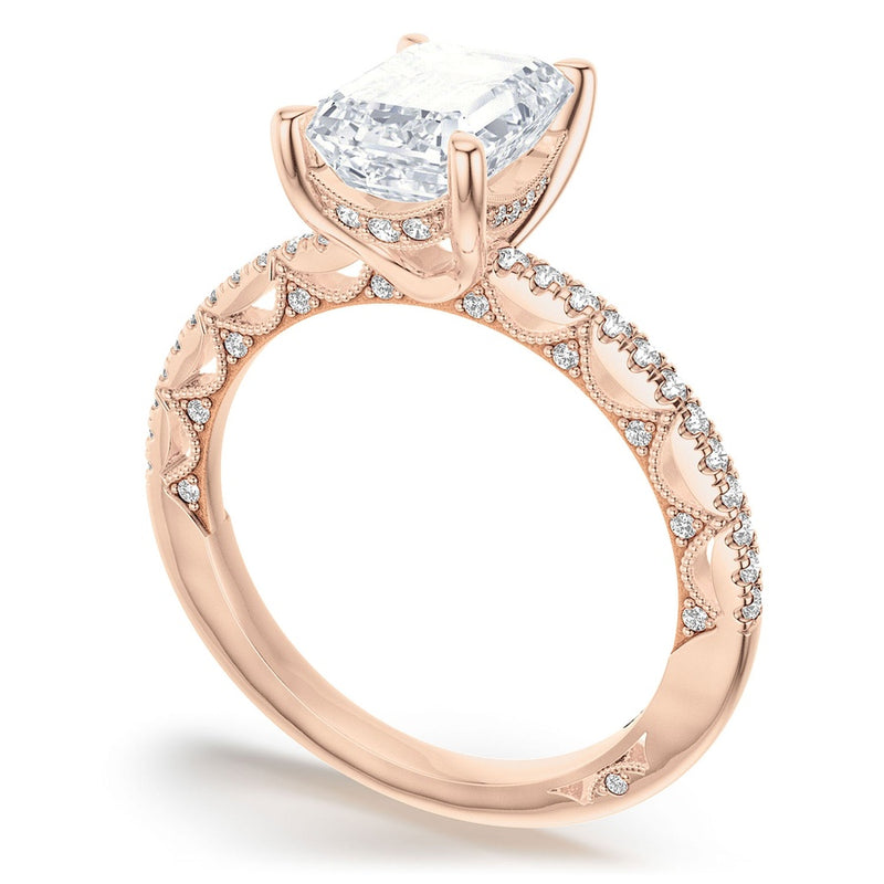 Emerald Solitaire Engagement Ring