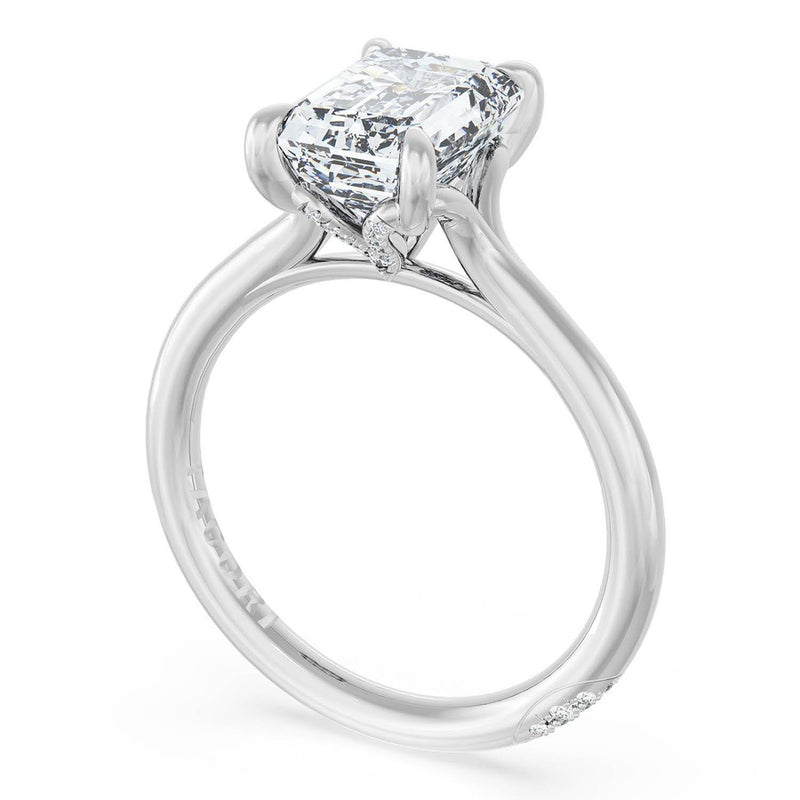Emerald Solitaire Engagement Ring