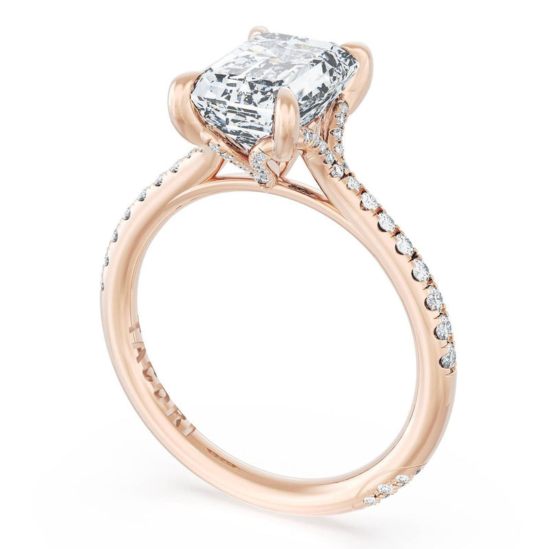 Emerald Solitaire Engagement Ring